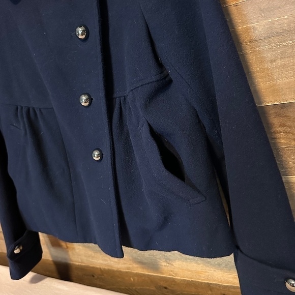 Anthropologie Leifnotes Cropped Dress Coat, Size 4 - Picture 3 of 10